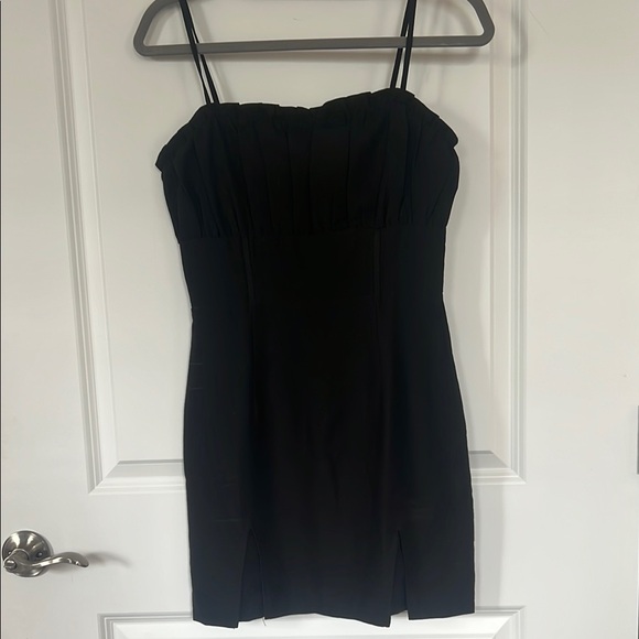 Princess Polly Dresses & Skirts - NWT- Princess Polly Black Spaghetti Strap Cotton/Poly Sheath Dress